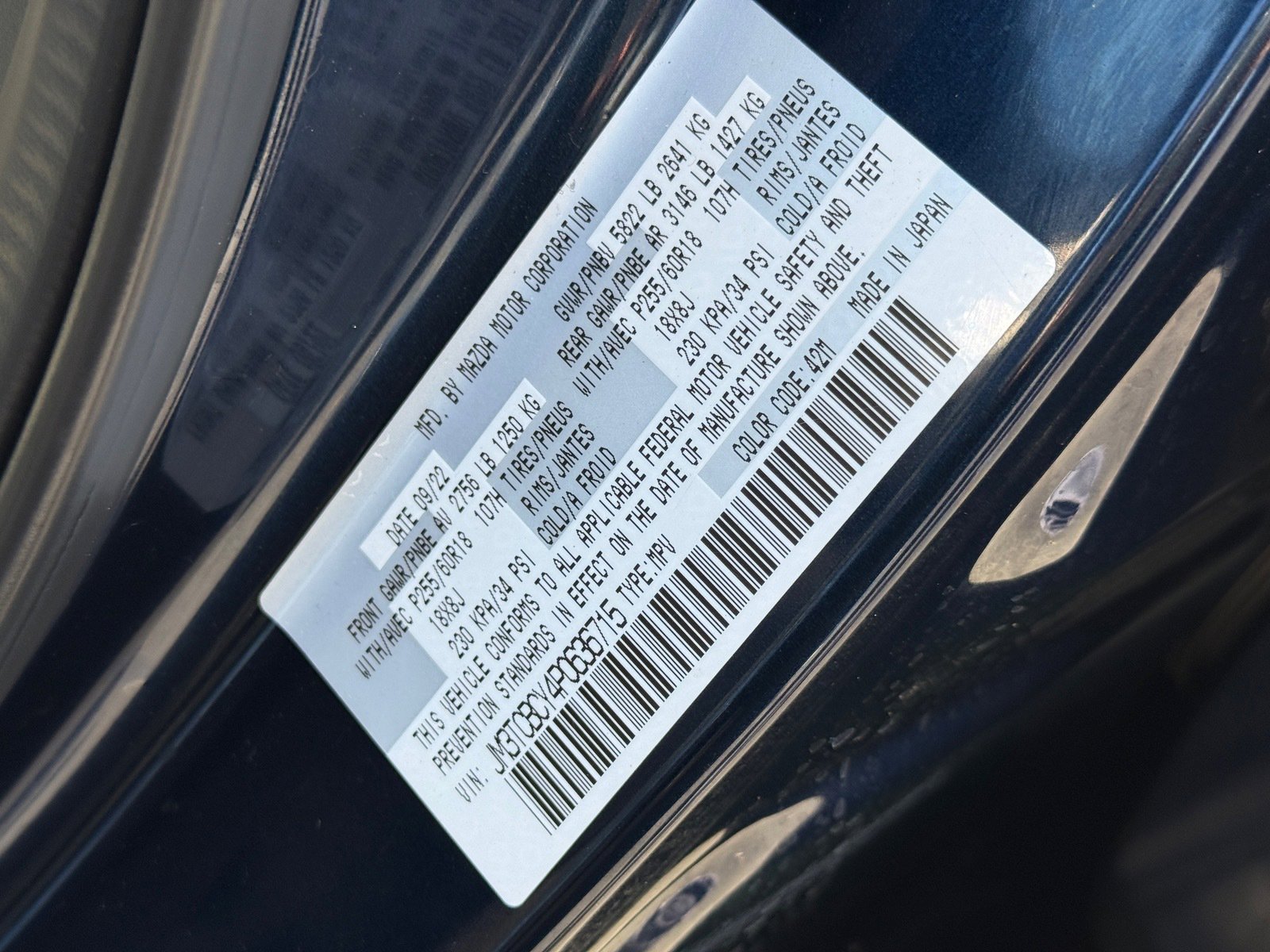 Used 2023 MAZDA CX-9 Touring image 36