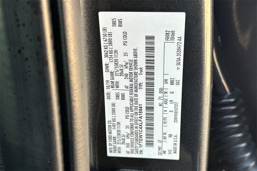 Used 2020 Ford F150 Platinum w/ Equipment Group 701A Luxury image 32