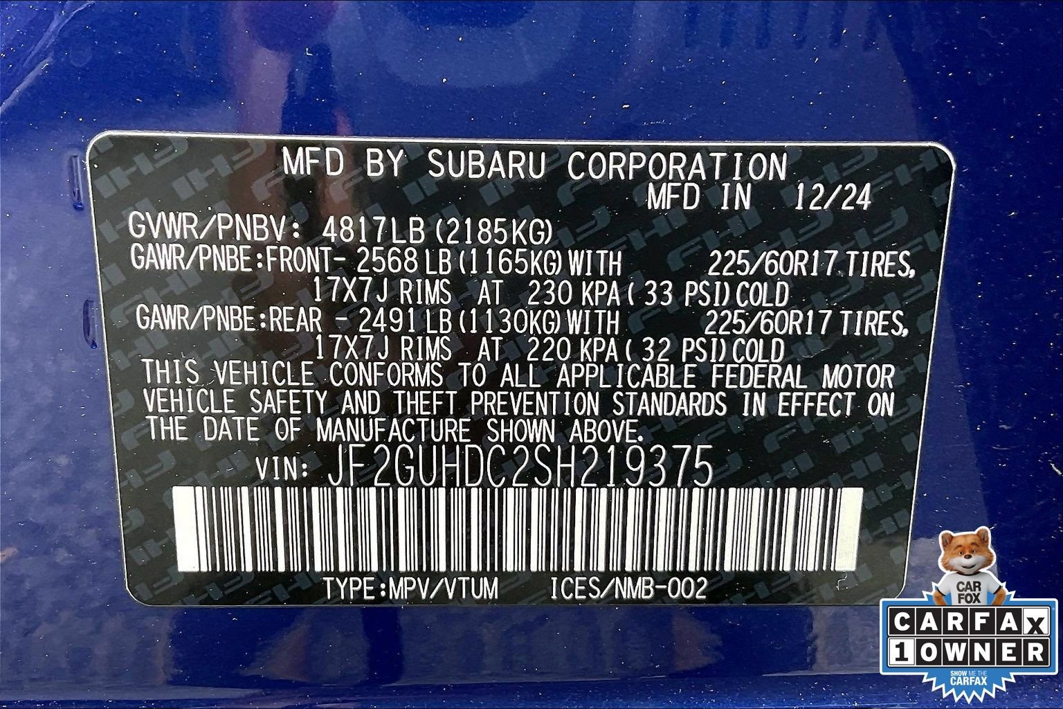 Certified 2025 Subaru Crosstrek 2.5i Premium AWD/4WD image 33