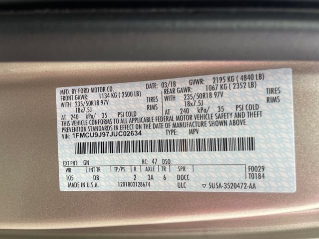 Used 2018 Ford Escape Titanium AWD/4WD image 25
