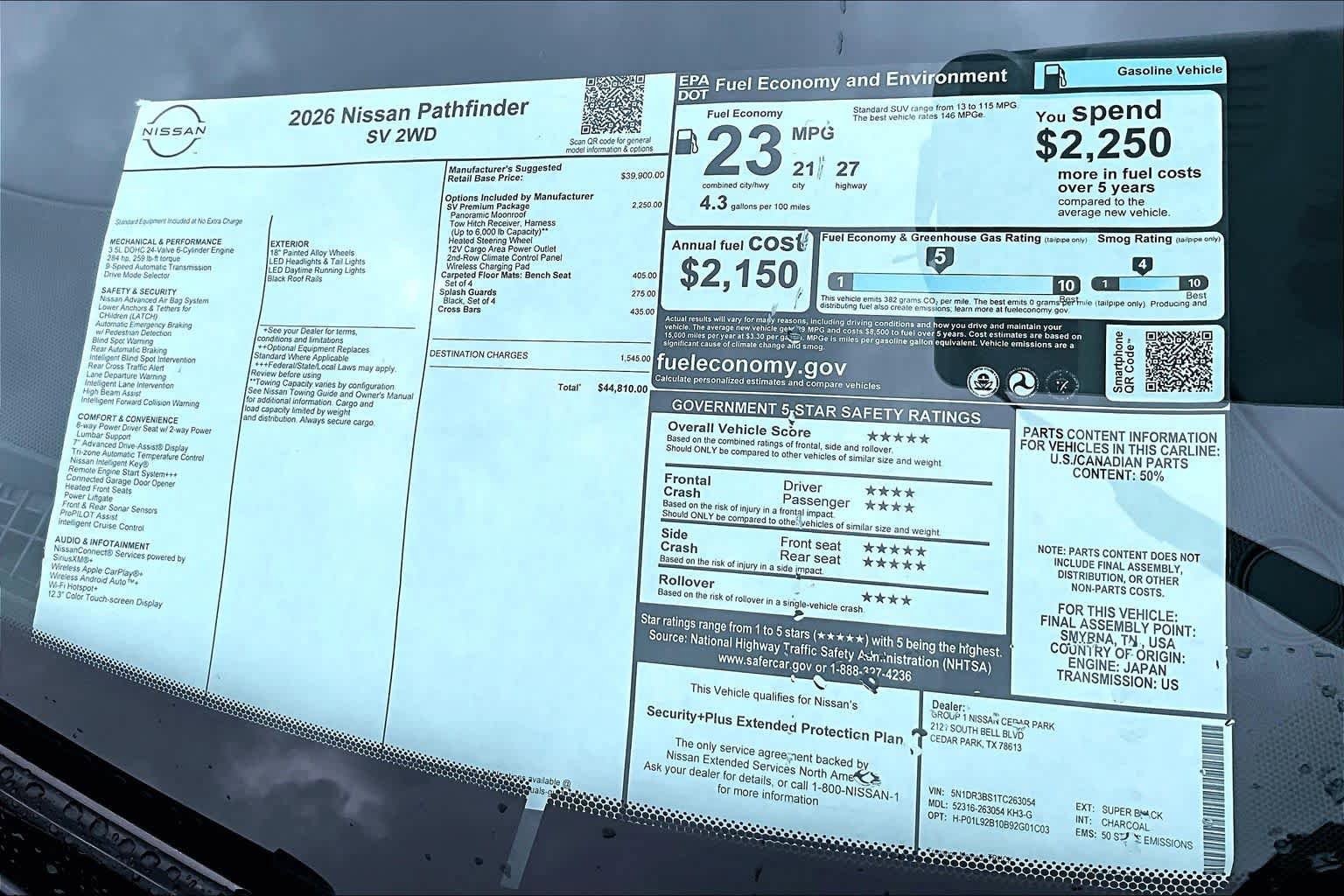 New 2026 Nissan Pathfinder SV w/ SV Premium Package FWD image 21