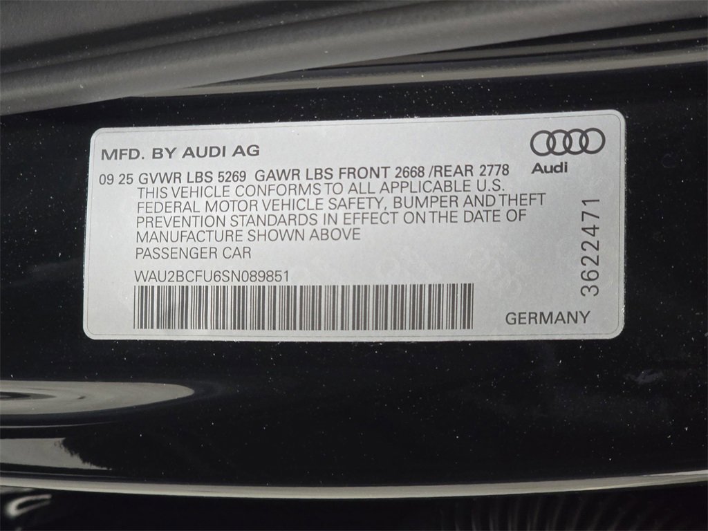 Used 2025 Audi A5 2.0T Premium Plus w/ Premium Plus image 30