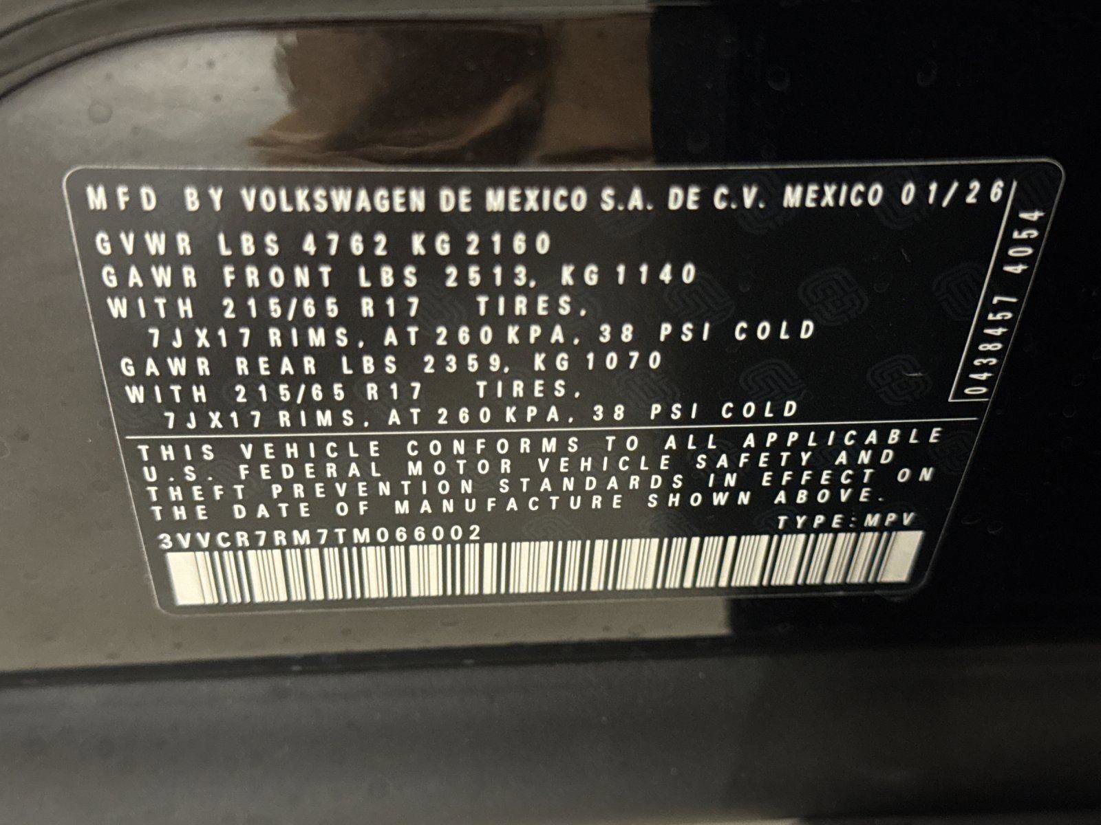 New 2026 Volkswagen Tiguan S image 27