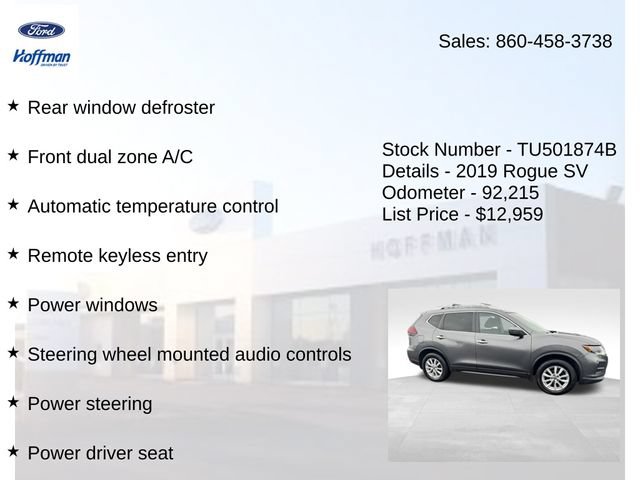 Used 2019 Nissan Rogue SV AWD/4WD image 10