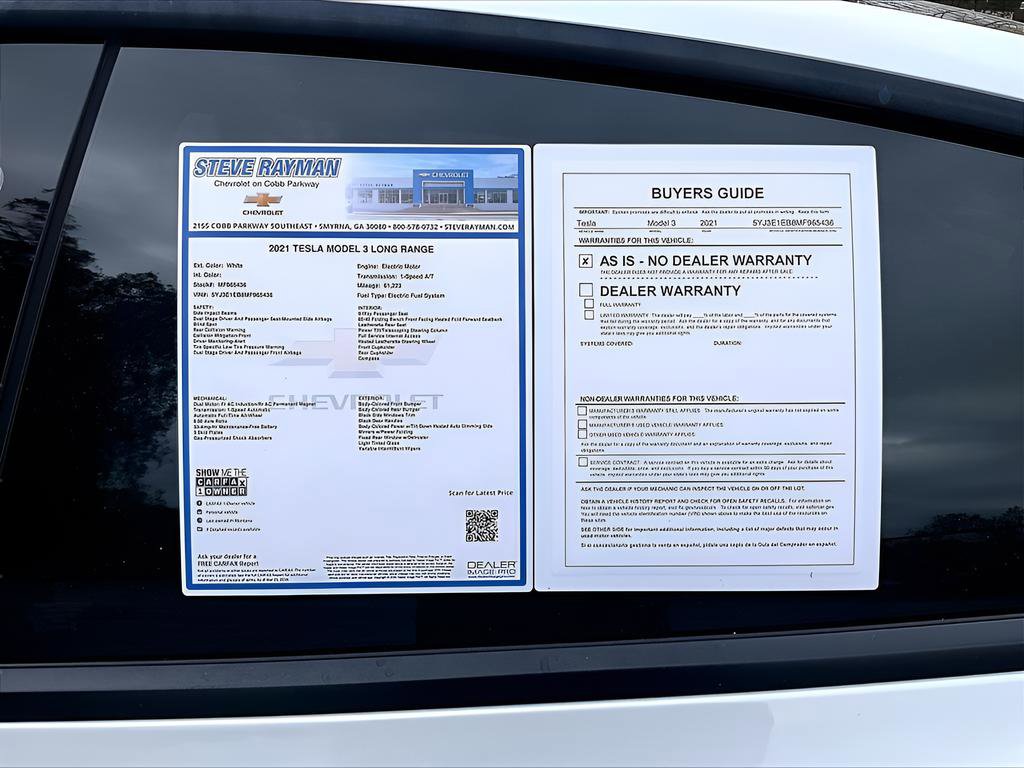 Used 2021 Tesla Model 3 Long Range image 25