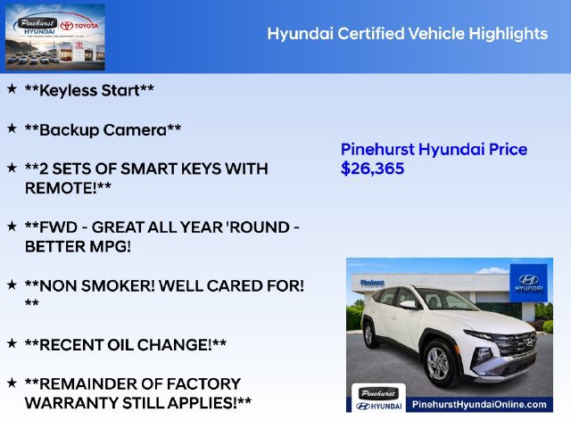 Certified 2026 Hyundai Tucson SE FWD image 36