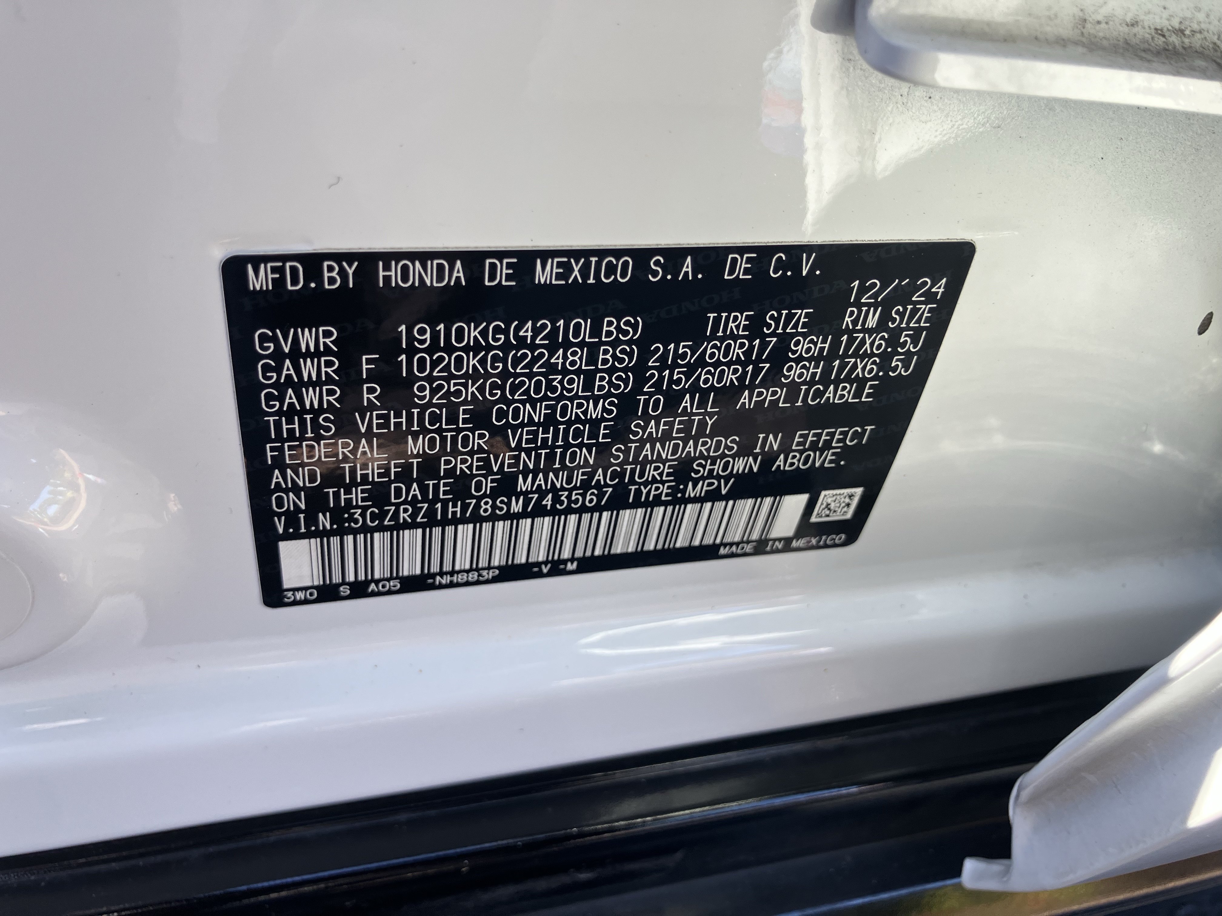 Used 2025 Honda HR-V EX-L image 37