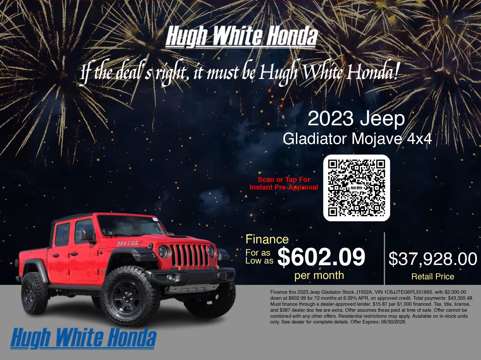 Used 2023 Jeep Gladiator Mojave w/ Cold Weather Group AWD/4WD image 3