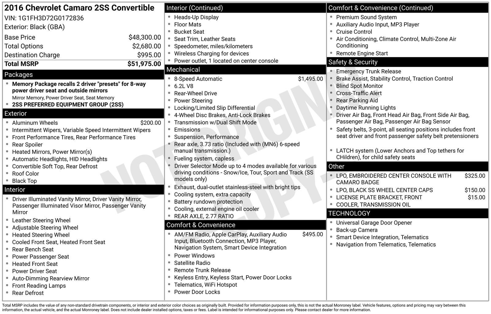 Used 2016 Chevrolet Camaro SS image 28
