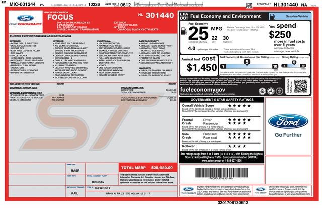 Used 2017 Ford Focus ST image 10