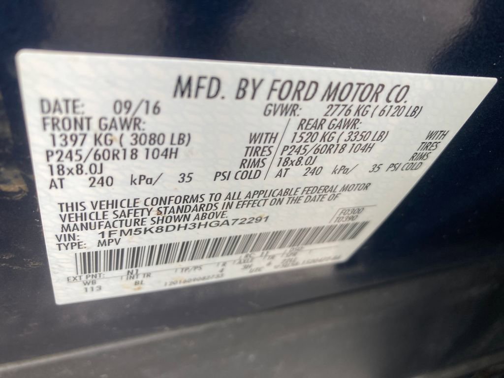Used 2017 Ford Explorer XLT w/ Equipment Group 202A AWD/4WD image 39