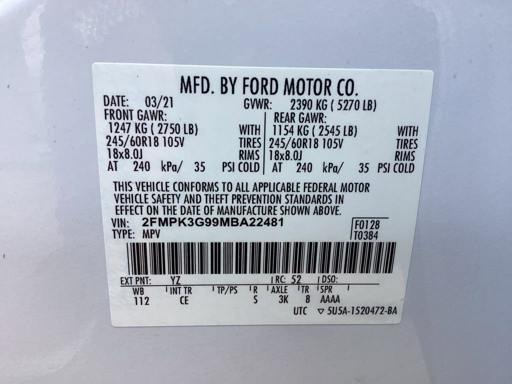 Used 2021 Ford Edge SE FWD image 62