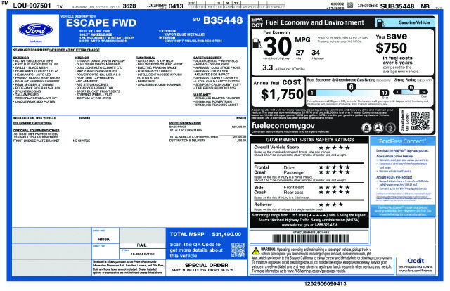 Certified 2025 Ford Escape ST-Line FWD image 6