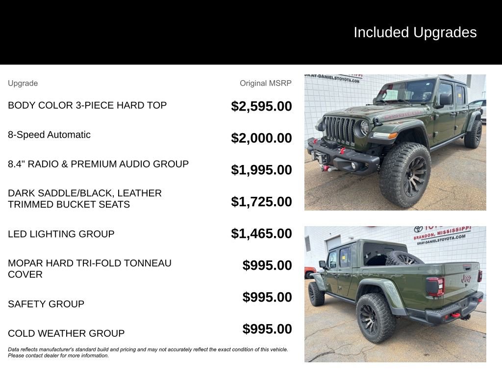 Used 2021 Jeep Gladiator Rubicon AWD/4WD image 7