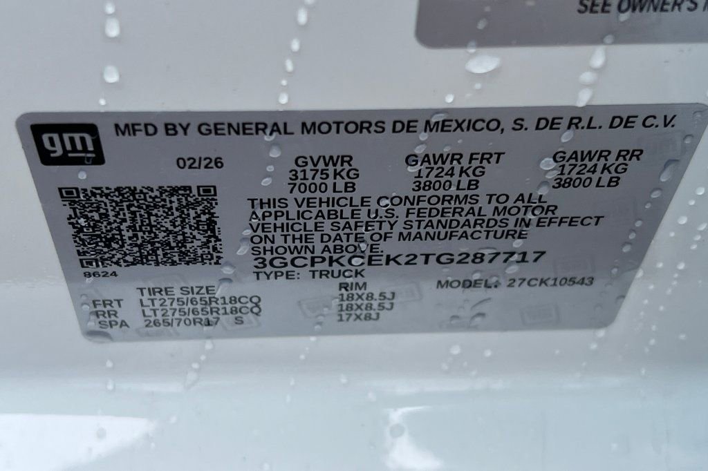 New 2026 Chevrolet Silverado 1500 Custom Trail Boss image 21