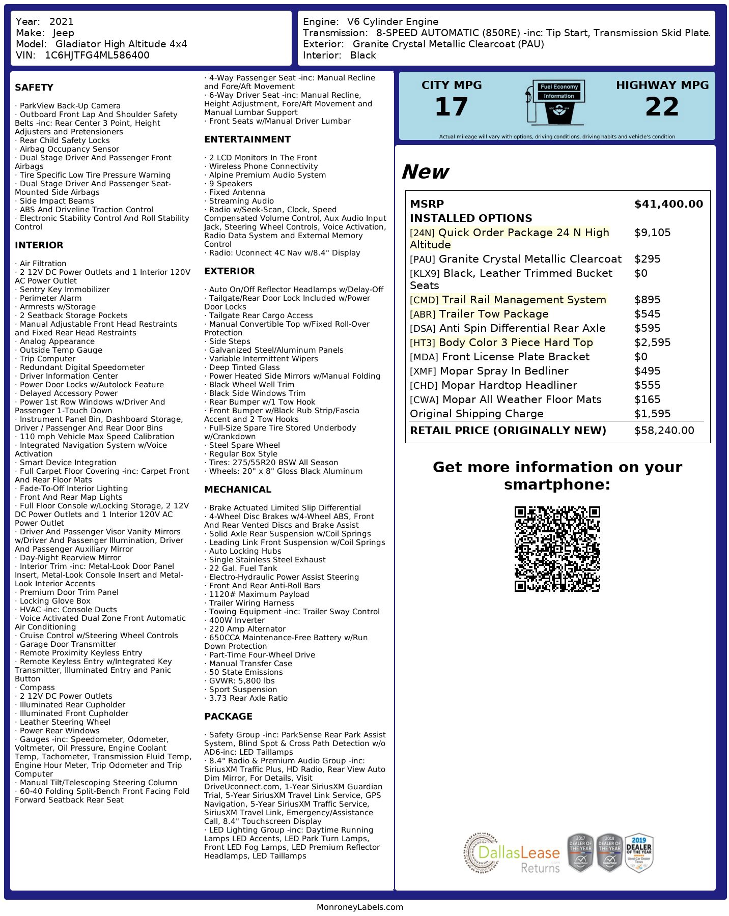 Used 2021 Jeep Gladiator Overland image 3