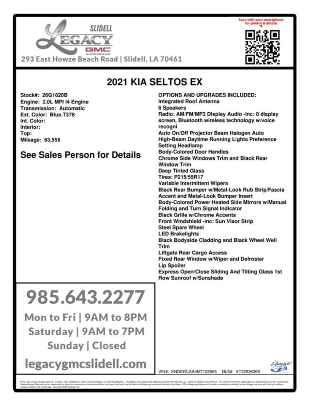 Used 2021 Kia Seltos EX AWD/4WD image 27