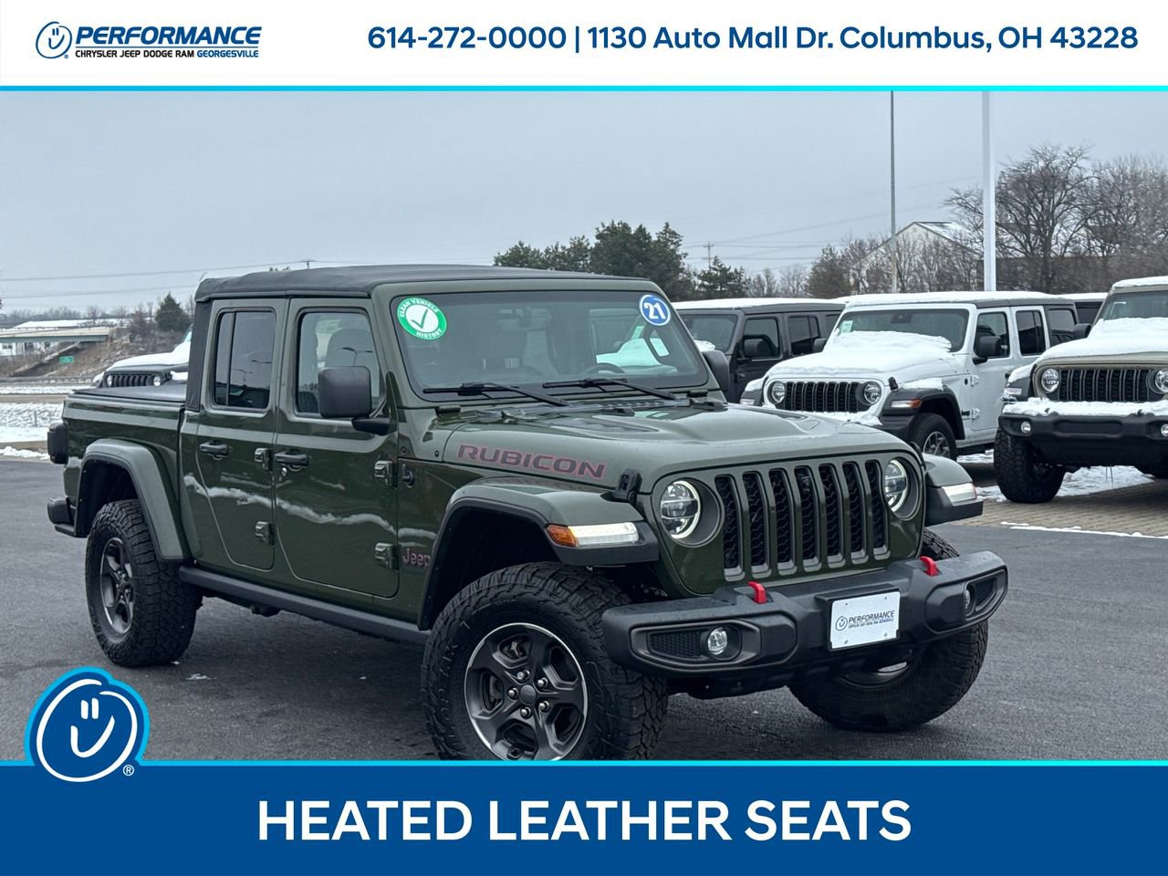 Used 2021 Jeep Gladiator Rubicon w/ Uconnect 4C Nav & Sound Group image 1