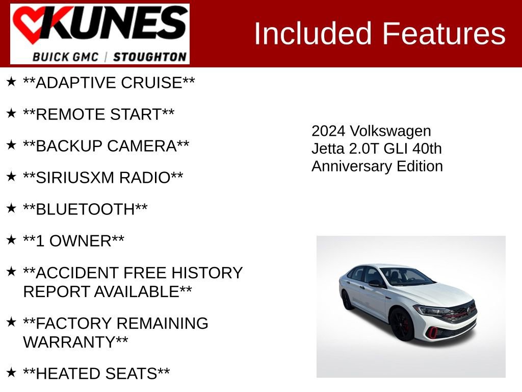 Used 2024 Volkswagen Jetta GLI 40th Anniversary Edition image 2