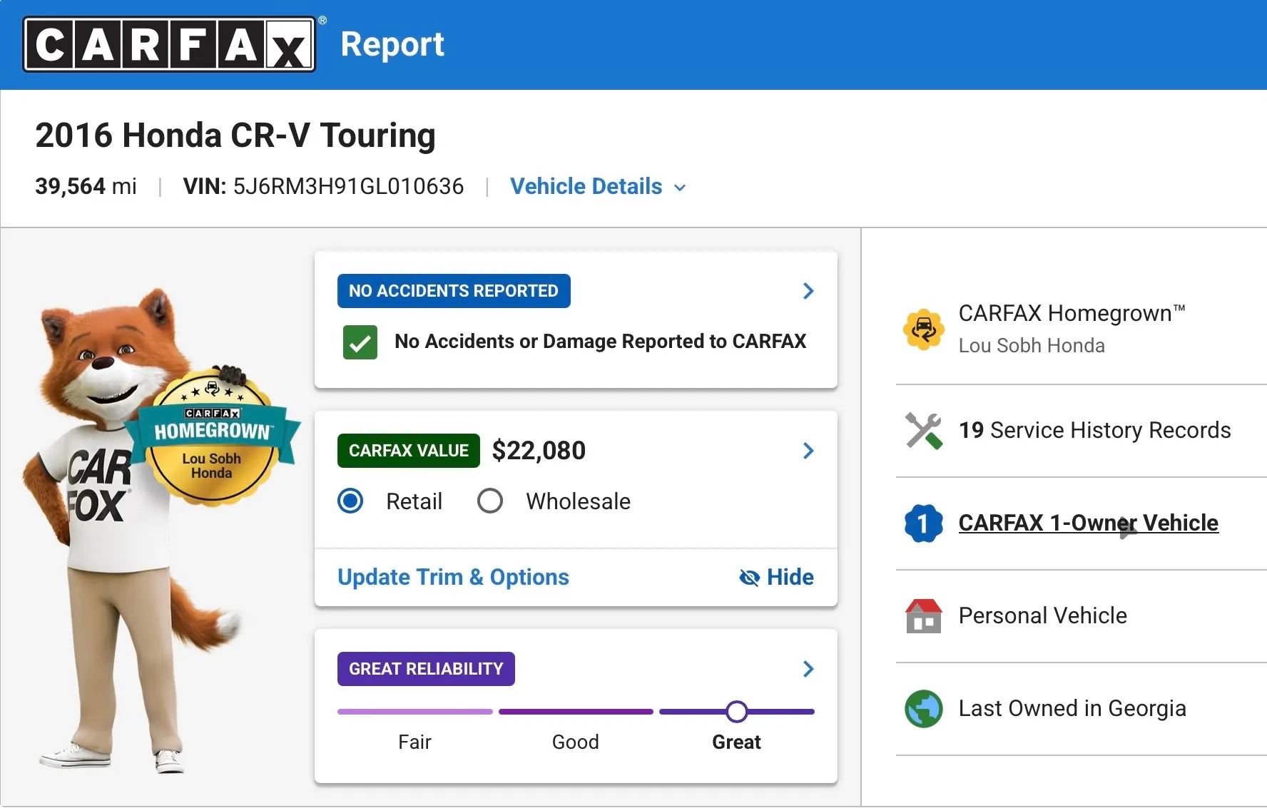 Used 2016 Honda CR-V Touring image 8