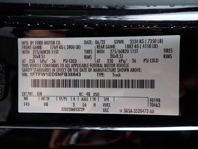 Used 2022 Ford F150 Lariat w/ Equipment Group 502A High image 23