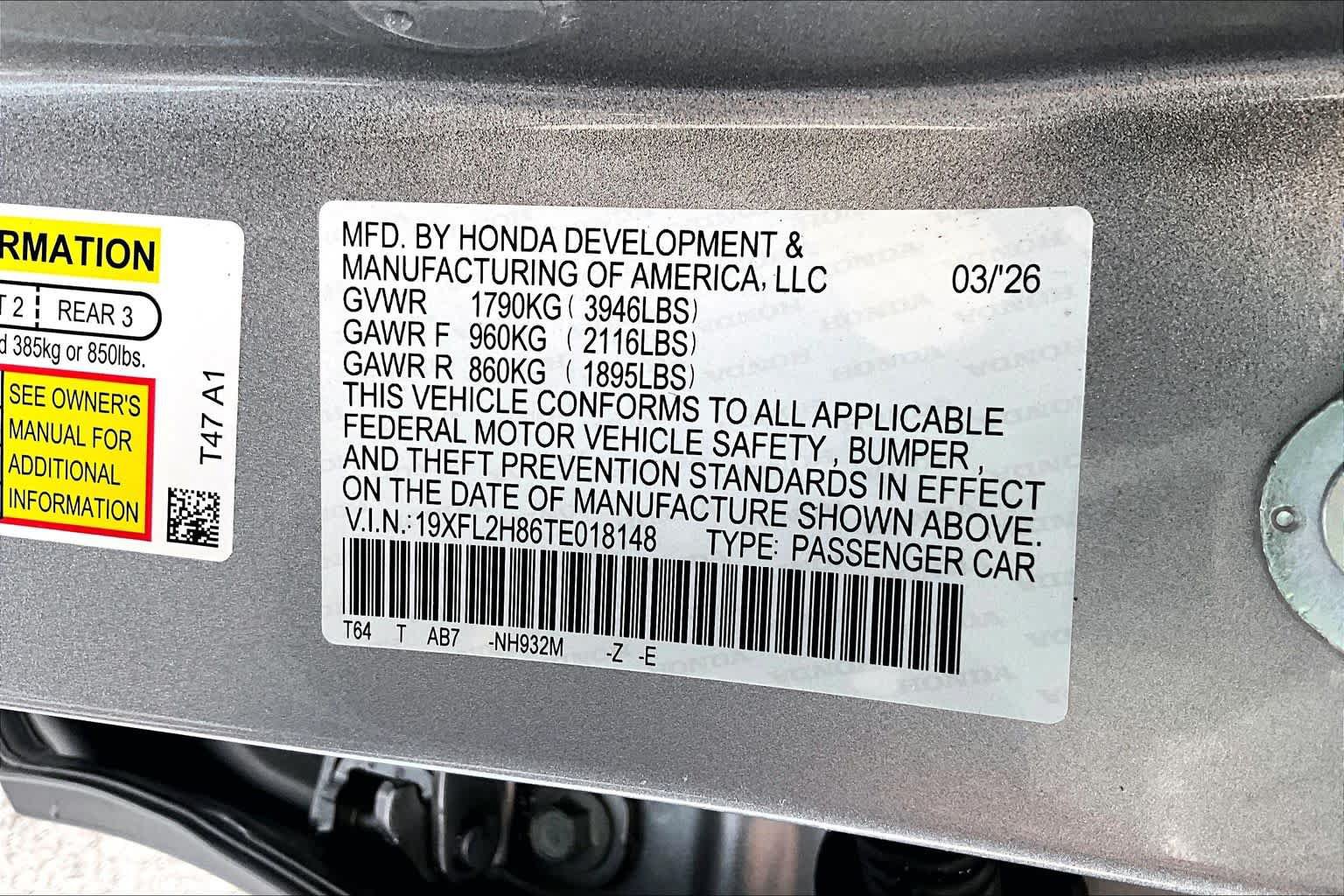 Certified 2026 Honda Civic Sport image 32