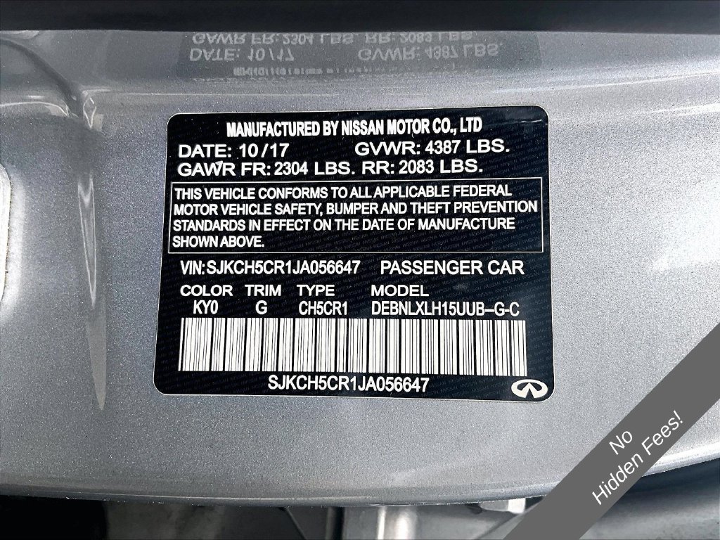 Used 2018 INFINITI QX30 AWD image 28