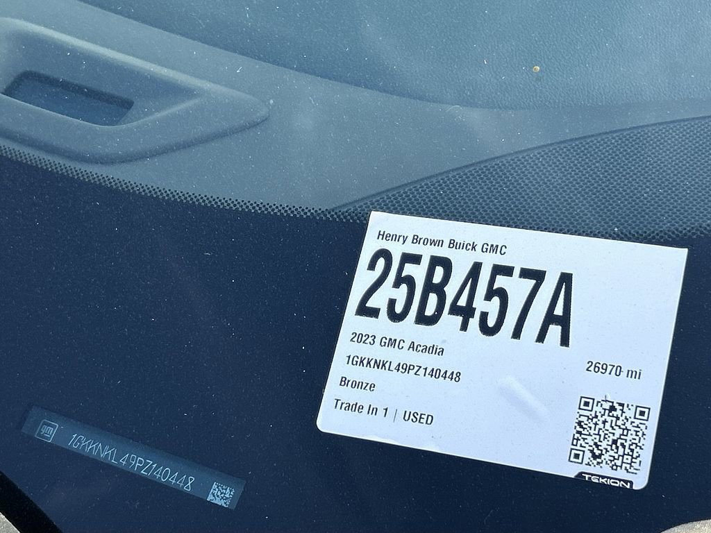 Used 2023 GMC Acadia SLE image 33