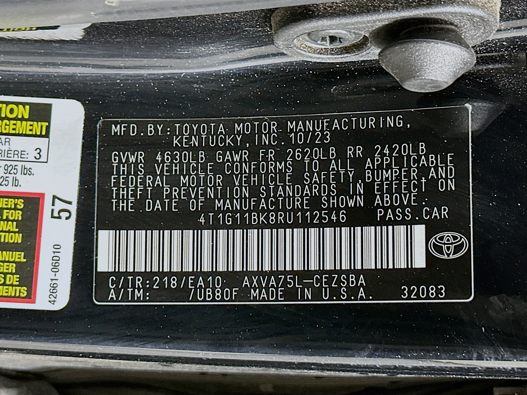 Used 2024 Toyota Camry SE AWD/4WD image 12