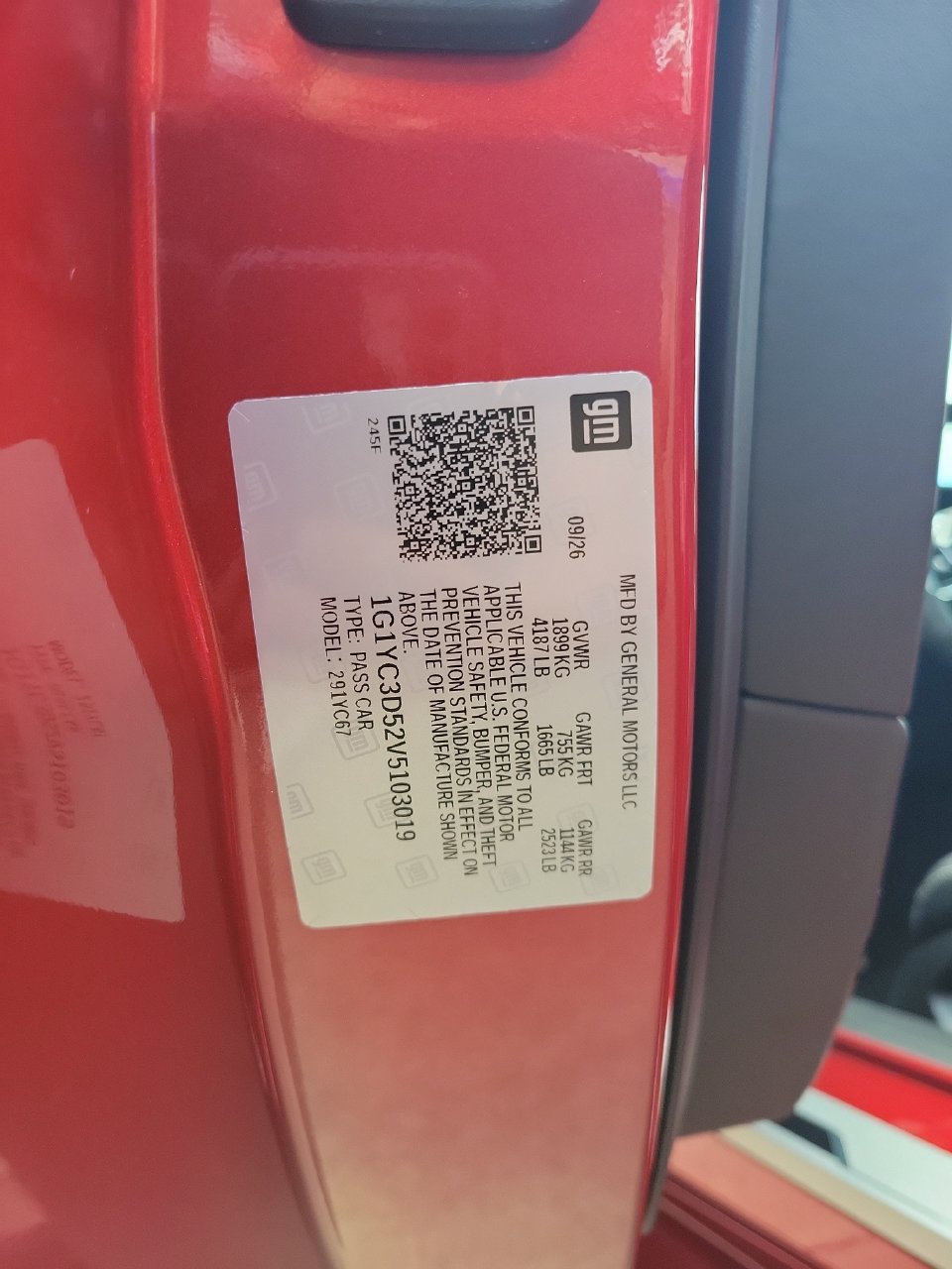 New 2027 Chevrolet Corvette Stingray Convertible RWD image 25