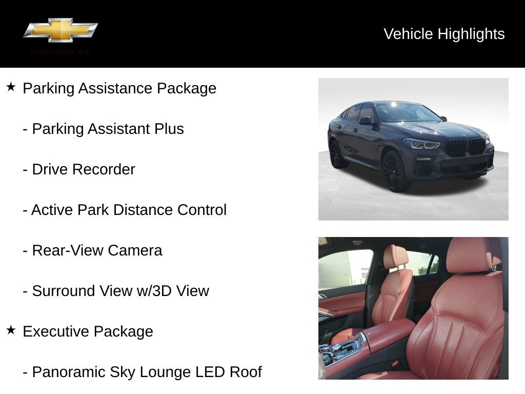 Used 2021 BMW X6 M50i w/ Executive Package AWD/4WD image 19