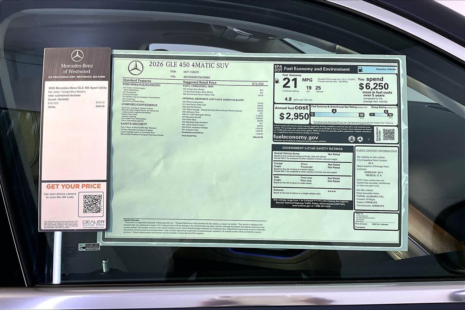 New 2026 Mercedes-Benz GLE 450 4MATIC image 18