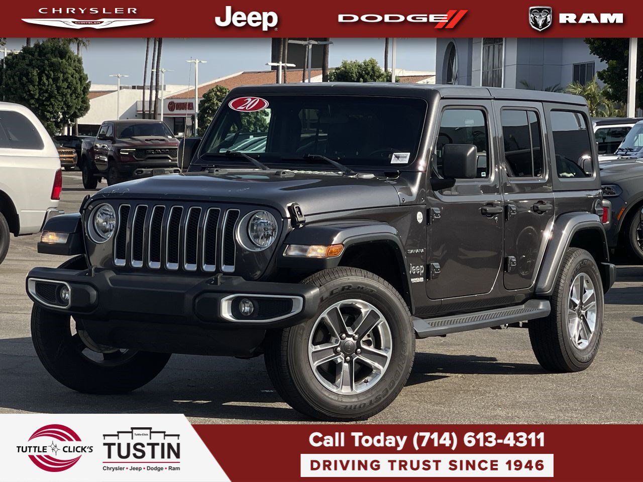 Used 2020 Jeep Wrangler Unlimited Sahara AWD/4WD image 1