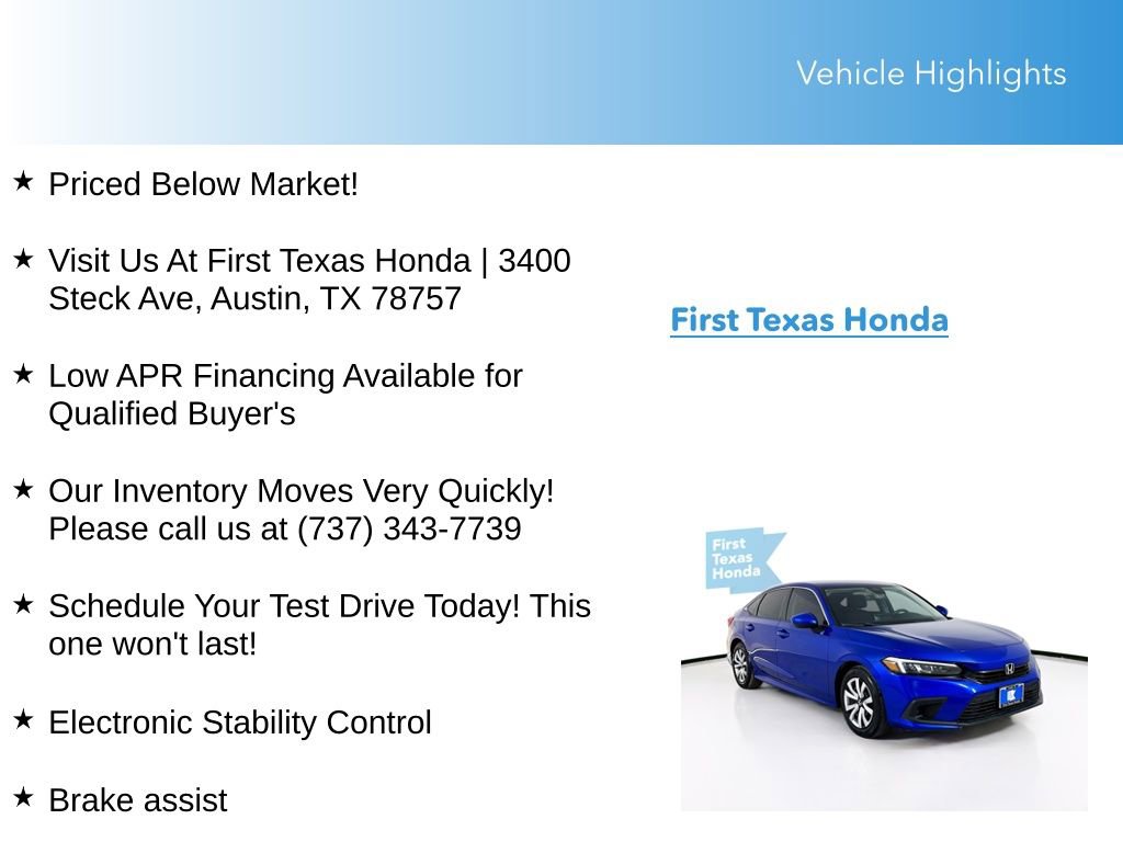 Used 2024 Honda Civic LX image 10