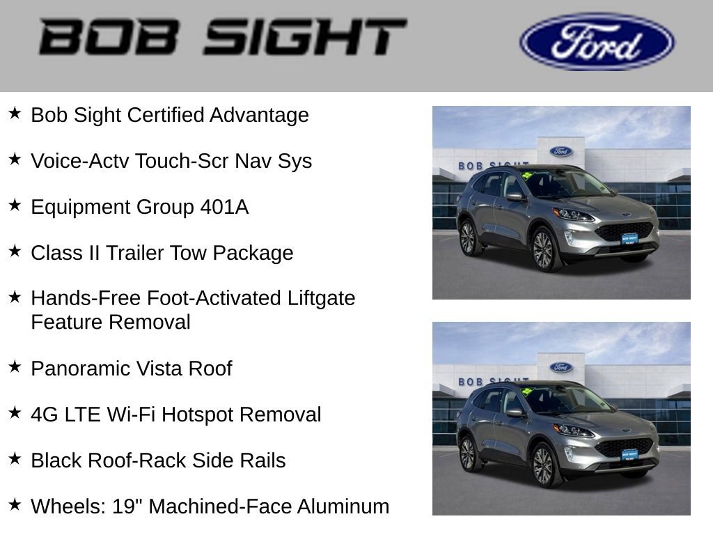 Used 2022 Ford Escape Titanium w/ Class II Trailer Tow Package image 3