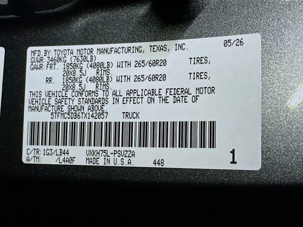 New 2026 Toyota Tundra 1794 Edition AWD/4WD image 17
