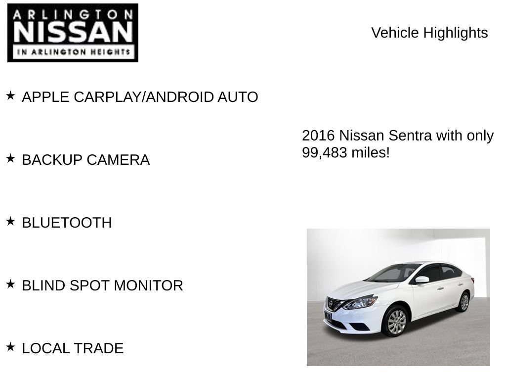 Used 2016 Nissan Sentra S FWD image 7