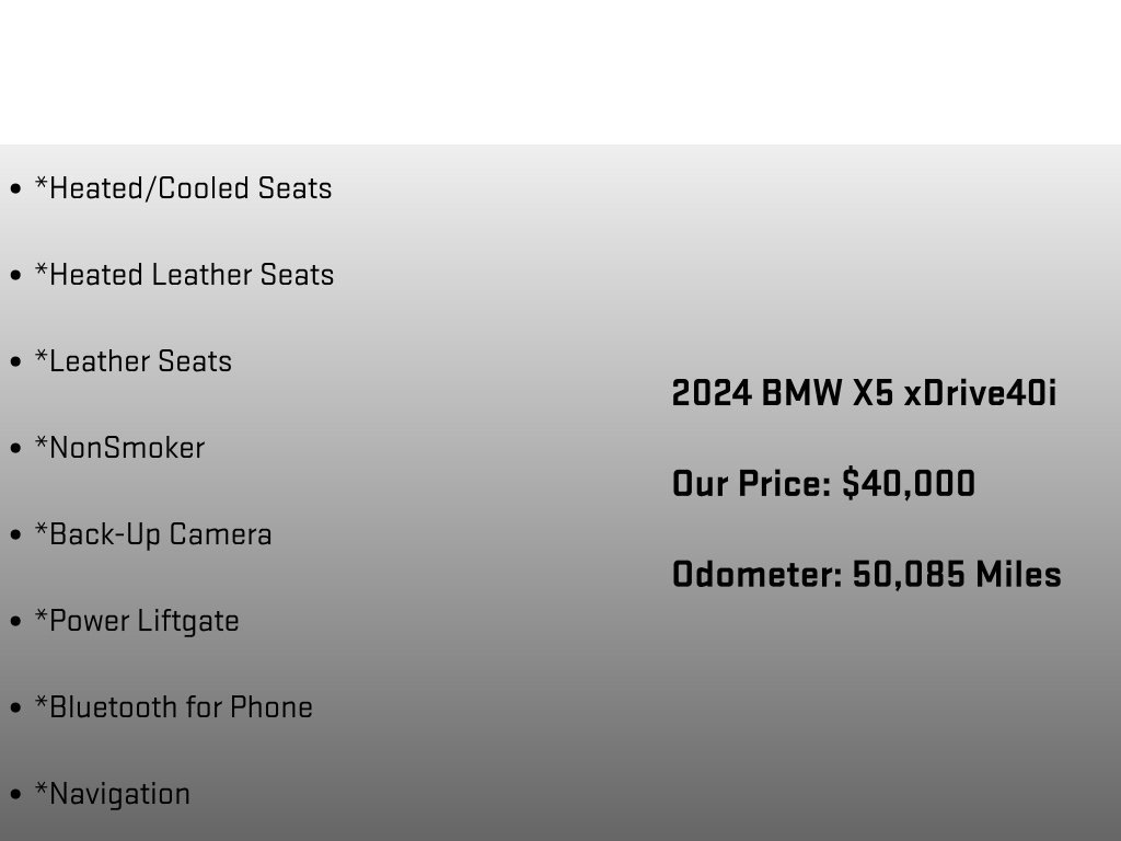 Used 2024 BMW X5 xDrive40i w/ Premium Package AWD/4WD image 18