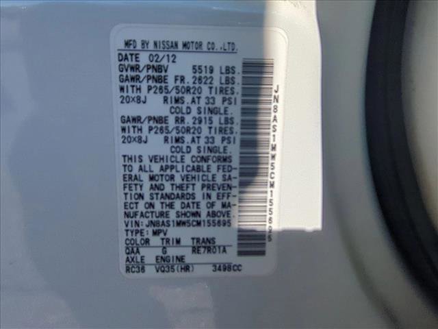 Used 2012 INFINITI FX35 AWD w/ Premium Pkg image 24