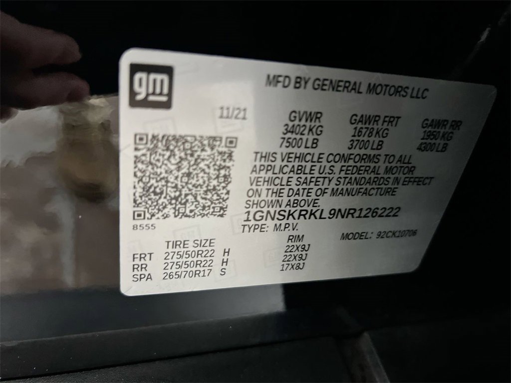 Used 2022 Chevrolet Tahoe RST w/ Sport Performance Package image 29