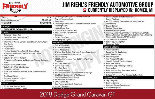 Used 2018 Dodge Grand Caravan GT