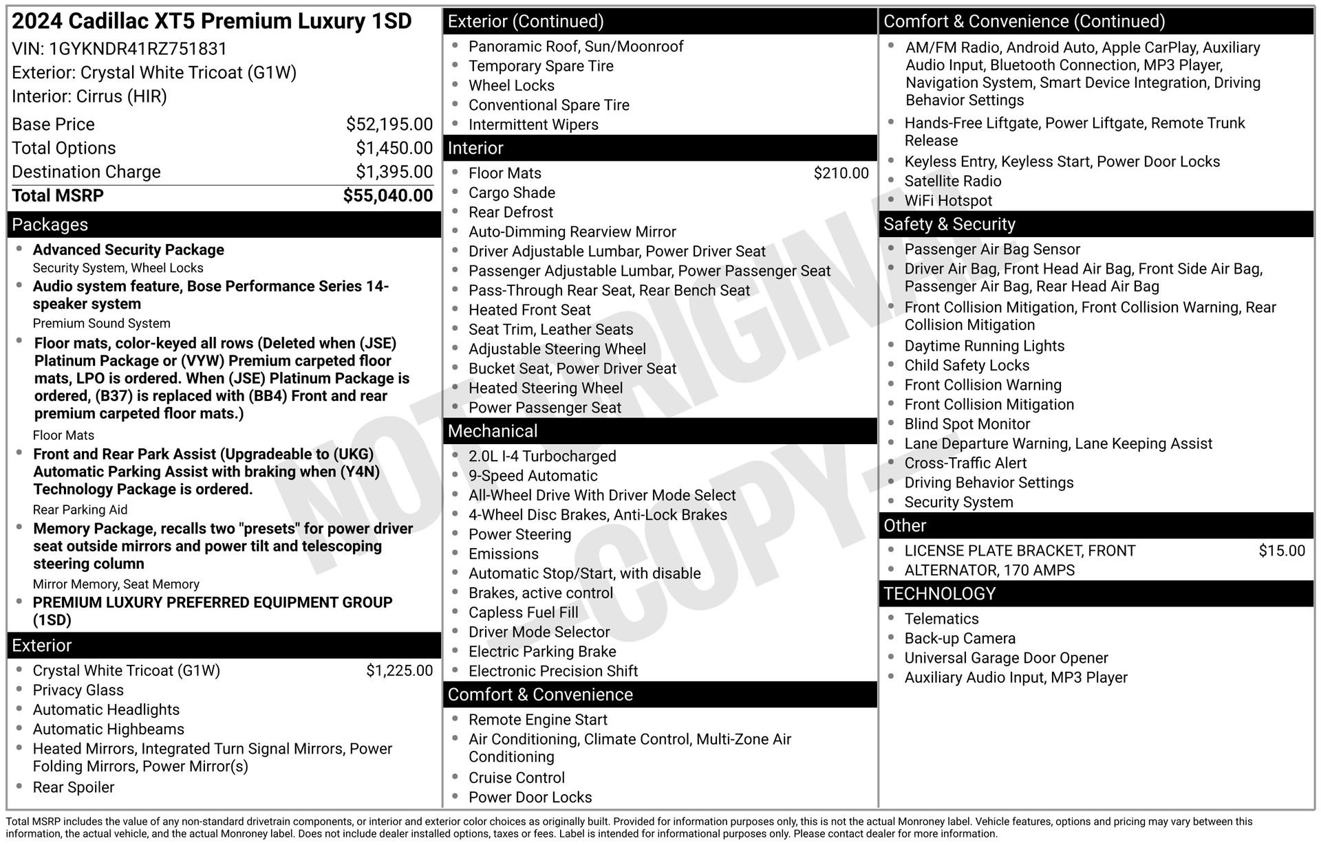 Certified 2024 Cadillac XT5 Premium Luxury image 45