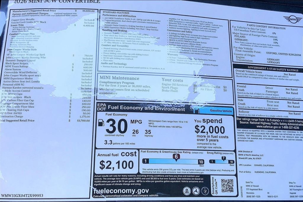 New 2026 MINI Cooper John Cooper Works image 14