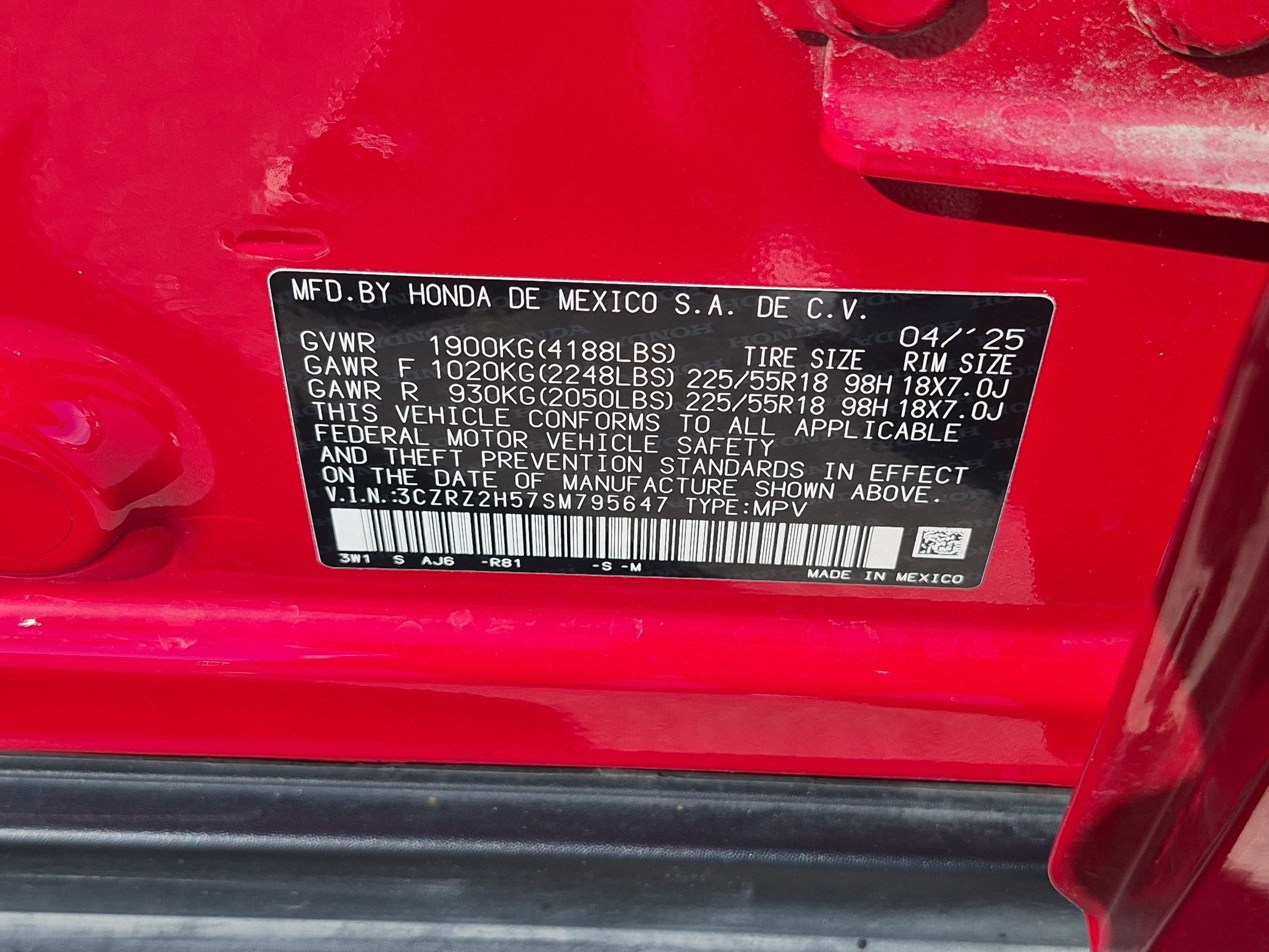 Certified 2025 Honda HR-V Sport image 35