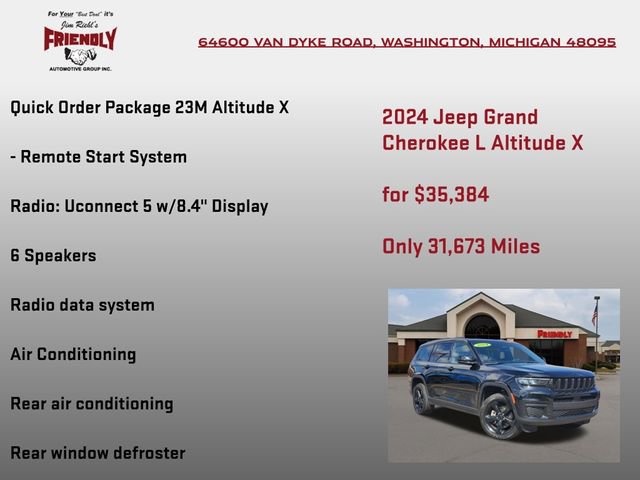 Used 2024 Jeep Grand Cherokee L Altitude AWD/4WD image 15