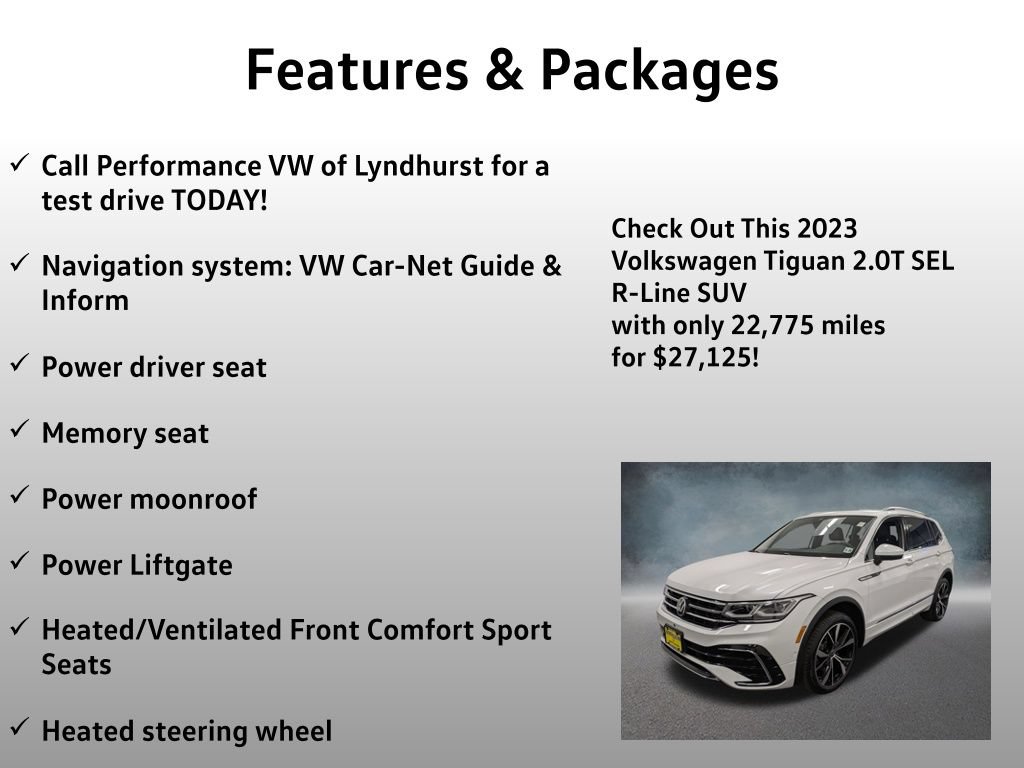 Used 2023 Volkswagen Tiguan SEL R-Line AWD/4WD image 4