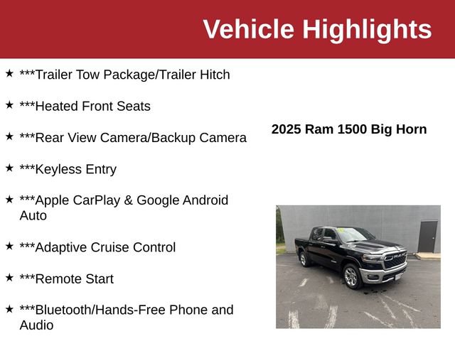 Used 2025 RAM 1500 Big Horn AWD/4WD image 10