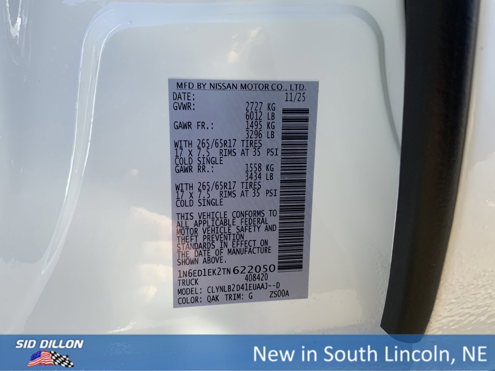 New 2026 Nissan Frontier SV w/ All-Weather Content Package image 12