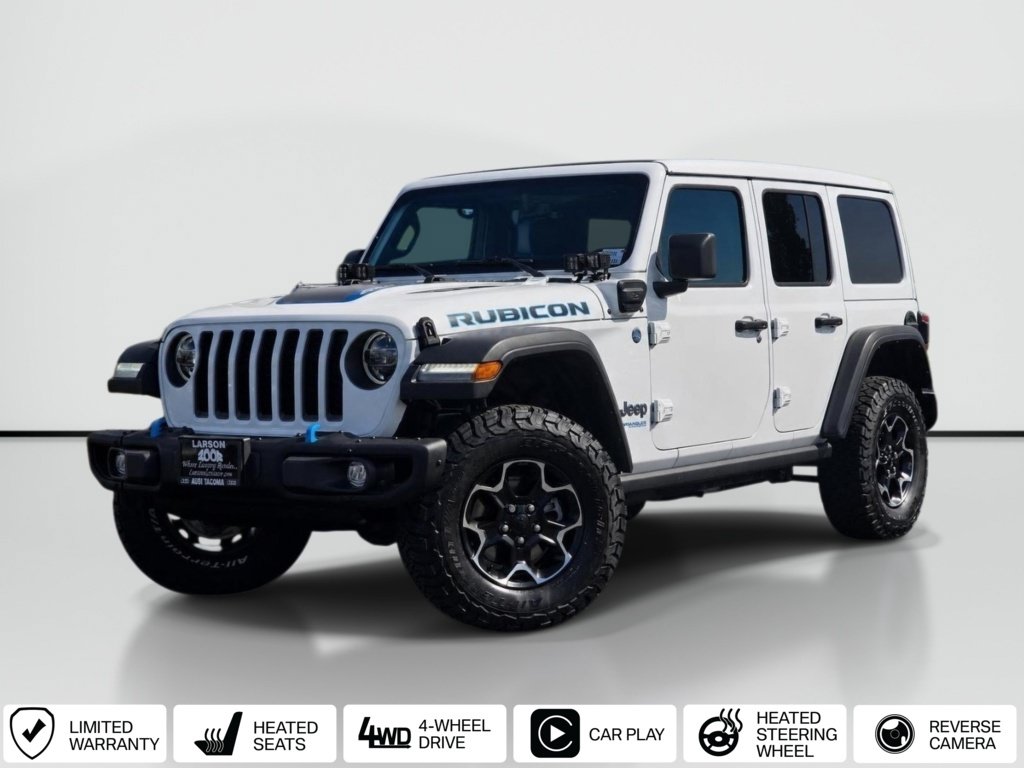 Used 2021 Jeep Wrangler Unlimited Rubicon 4xe w/ Steel Bumper Group AWD/4WD image 1
