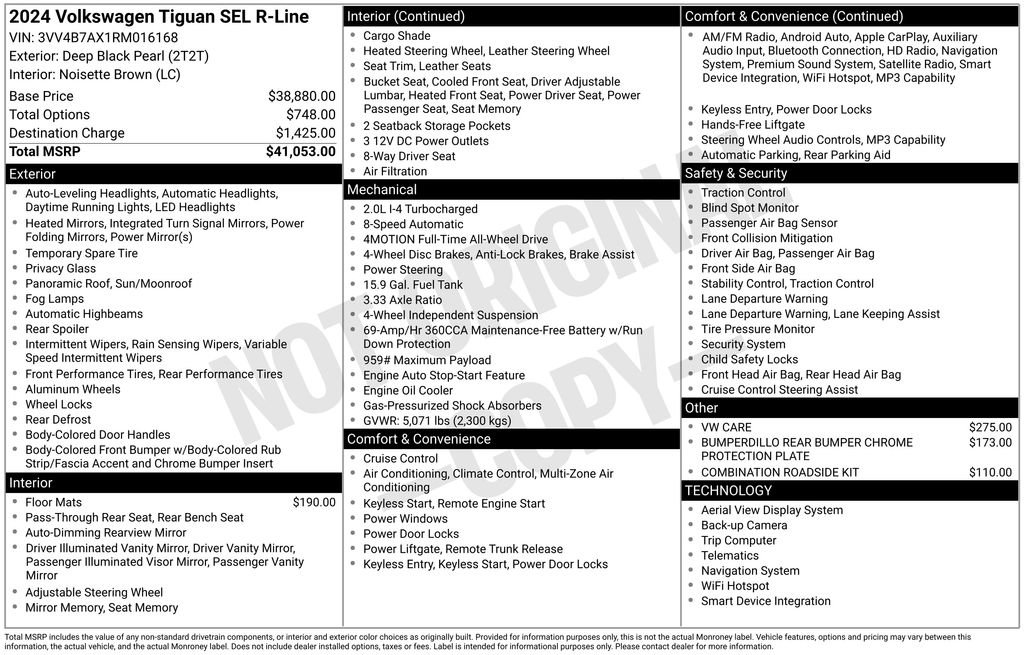 Used 2024 Volkswagen Tiguan SEL R-Line AWD/4WD image 2